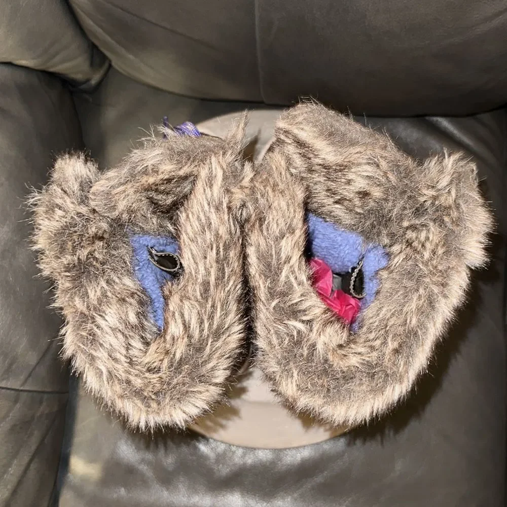 Northside 5 Taupe Purple Faux Fur Faux Leather Sweater Winter Snow Boots